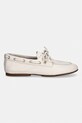 Tommy Hilfiger μοκασίνια Γυναικεία δερμάτινα TH SLEEK LEATHER BOAT SHOE FW0FW09148 μπεζ SS26