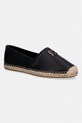 Tommy Hilfiger espadryle damskie TH LOGO LEATHER ESPADRILLE czarny FW0FW09246