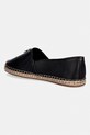 Obuwie Tommy Hilfiger espadryle damskie TH LOGO LEATHER ESPADRILLE FW0FW09246 czarny