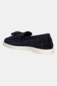 Obuwie Tommy Hilfiger mokasyny damskie zamszowe LIGHT SUEDE TASSEL LOAFER FW0FW09285 granatowy