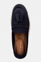 Tommy Hilfiger mokasyny damskie zamszowe LIGHT SUEDE TASSEL LOAFER granatowy FW0FW09285