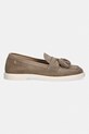Tommy Hilfiger mokasyny damskie zamszowe LIGHT SUEDE TASSEL LOAFER FW0FW09285 beżowy SS26
