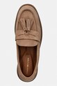 Tommy Hilfiger mokasyny damskie zamszowe LIGHT SUEDE TASSEL LOAFER brązowy FW0FW09285