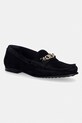 Tommy Hilfiger mokasyny damskie zamszowe TH CHAIN SUEDE LOAFER granatowy FW0FW09327