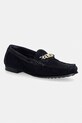 Tommy Hilfiger dámske semišové mokasíny TH CHAIN SUEDE LOAFER tmavomodrá FW0FW09327