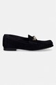 Tommy Hilfiger mokasyny damskie zamszowe TH CHAIN SUEDE LOAFER FW0FW09327 granatowy SS26