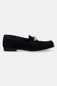 Tommy Hilfiger mokasyny damskie zamszowe TH CHAIN SUEDE LOAFER FW0FW09327 granatowy SS26