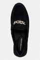 Tommy Hilfiger mokasyny damskie zamszowe TH CHAIN SUEDE LOAFER granatowy FW0FW09327