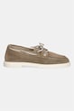 Tommy Hilfiger półbuty damskie zamszowe LIGHT SUEDE BOAT SHOE FW0FW09337 beżowy SS26
