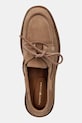 Tommy Hilfiger półbuty damskie zamszowe LIGHT SUEDE BOAT SHOE brązowy FW0FW09337