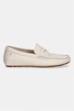 Tommy Hilfiger mokasyny damskie skórzane FLAG LEATHER DRIVER LOAFER FW0FW09350 biały SS26