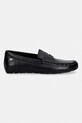 Tommy Hilfiger mokasyny damskie skórzane FLAG LEATHER DRIVER LOAFER FW0FW09350 czarny SS26