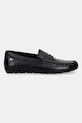 Tommy Hilfiger mokasyny damskie skórzane FLAG LEATHER DRIVER LOAFER FW0FW09350 czarny SS26