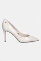Tommy Hilfiger Lodičky kožené ESSENTIAL POINTED PUMP FW0FW09362 bílá SS26