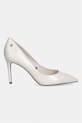 Tommy Hilfiger szpilki skórzane ESSENTIAL POINTED PUMP FW0FW09362 beżowy SS26