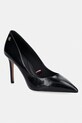 Tommy Hilfiger szpilki skórzane ESSENTIAL POINTED PUMP czarny FW0FW09362