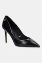 Tommy Hilfiger szpilki skórzane ESSENTIAL POINTED PUMP czarny FW0FW09362