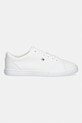 Tommy Hilfiger dámske plátenné tenisky TH LOW PROFILE VULC CANVAS FW0FW09102 biela SS26