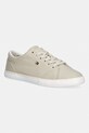 Tommy Hilfiger dámske plátenné tenisky TH LOW PROFILE VULC CANVAS béžová FW0FW09102