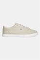 Tommy Hilfiger dámske plátenné tenisky TH LOW PROFILE VULC CANVAS FW0FW09102 béžová SS26