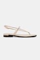 Tommy Hilfiger sandály dámské kožené GOLD HEEL DRESSY SANDAL FW0FW09124 béžová SS26
