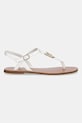Tommy Hilfiger sandale cu toc plat de damă din piele FW0FW09127 alb SS26