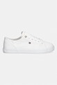 Tommy Hilfiger TH FOXING SNEAKER CANVAS tenisówki damskie FW0FW09170 biały SS26