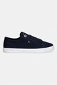Tommy Hilfiger TH FOXING SNEAKER CANVAS tenisówki damskie FW0FW09170 granatowy SS26