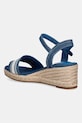 Obutev Tommy Hilfiger sandali s polno peto MID WEDGE ESPAD WEBBING FW0FW09230 modra