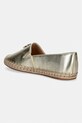 Obuv Tommy Hilfiger espadrilky dámske kožené TH LOGO GOLD ESPADRILLE FW0FW09473 zlatá
