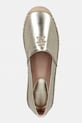 Tommy Hilfiger espadrily dámské kožené TH LOGO GOLD ESPADRILLE zlatá FW0FW09473