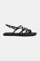 Tommy Hilfiger sandály dámské kožené FLAT STRAPPY SANDAL LTH FW0FW09220 černá SS26