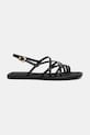 Tommy Hilfiger sandale pentru femei, din piele FLAT STRAPPY SANDAL LTH FW0FW09220 negru SS26