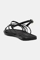 Încălțăminte Tommy Hilfiger sandale pentru femei, din piele FLAT STRAPPY SANDAL LTH FW0FW09220 negru