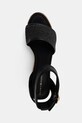 Tommy Hilfiger sandały HIGH WEDGE ESPAD RAFFIA czarny FW0FW09471