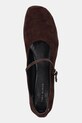 Tory Burch baleriny zamszowe Mary Jane Ballet brązowy 166106.200