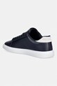Obuwie Tommy Hilfiger TH ICON COURT SCRIPT sneakersy damskie skórzane FW0FW09363 granatowy