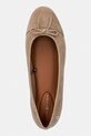 Tommy Hilfiger baleriny zamszowe HILFIGER SUEDE BALLERINA beżowy FW0FW09357
