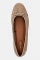 Tommy Hilfiger baleriny zamszowe HILFIGER SUEDE BALLERINA beżowy FW0FW09357