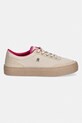 Tommy Hilfiger TH FOXING PLATFORM ROPE tenisówki damskie FW0FW09173 beżowy SS26