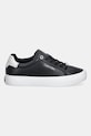 Δερμάτινα αθλητικά παπούτσια Calvin Klein VULC LACE UP LTH/MOIRE BT HW0HW02747 μαύρο SS26