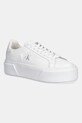 Calvin Klein sneakersy skórzane FLATFORM LACE UP LTH MG pozostałe biały YW0YW01928