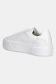 Obuwie Calvin Klein sneakersy skórzane FLATFORM LACE UP LTH MG YW0YW01928 biały