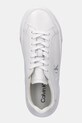 Calvin Klein sneakersy skórzane FLATFORM LACE UP LTH MG biały YW0YW01928