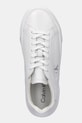 Calvin Klein sneakersy skórzane FLATFORM LACE UP LTH MG biały YW0YW01928