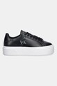 Calvin Klein sneakersy skórzane FLATFORM LACE UP LTH MG YW0YW01928 czarny SS26