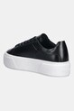 Obuwie Calvin Klein sneakersy skórzane FLATFORM LACE UP LTH MG YW0YW01928 czarny