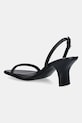 Παπούτσια Δερμάτινα σανδάλια Calvin Klein SCULPT KITT HEEL STRAPPY LTH HW0HW02800 μαύρο