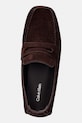 Calvin Klein mokasyny zamszowe SQUARE DRIVER SUEDE brązowy HW0HW02844