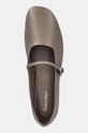Calvin Klein balerini de piele OBLIQUE BALLERINA MJ LTH HDW bej HW0HW02847